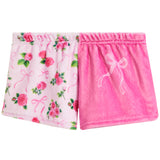 Floral Bow Plush Short