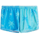 Turquoise Palm Fuzzy Short - Denny's