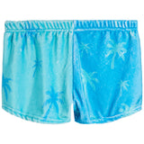 Turquoise Palm Fuzzy Short - Denny's