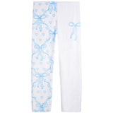 Blue Bow Hearts Fuzzy Pant - Denny's