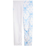 Blue Bow Hearts Fuzzy Pant - Denny's