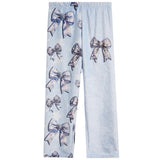Blue Disco Bows Plush Pant