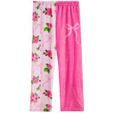 Floral Bow Plush Pant