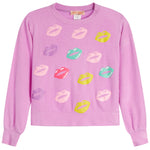 Pretty Kisses Print Hacci Top - Denny's