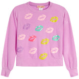 Pretty Kisses Print Hacci Top - Denny's