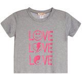3 Way Love Pink Print Jersey Tee - Denny's