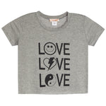 3 Way Love Pink Print Jersey Tee - Denny's