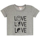 3 Way Love Pink Print Jersey Tee - Denny's