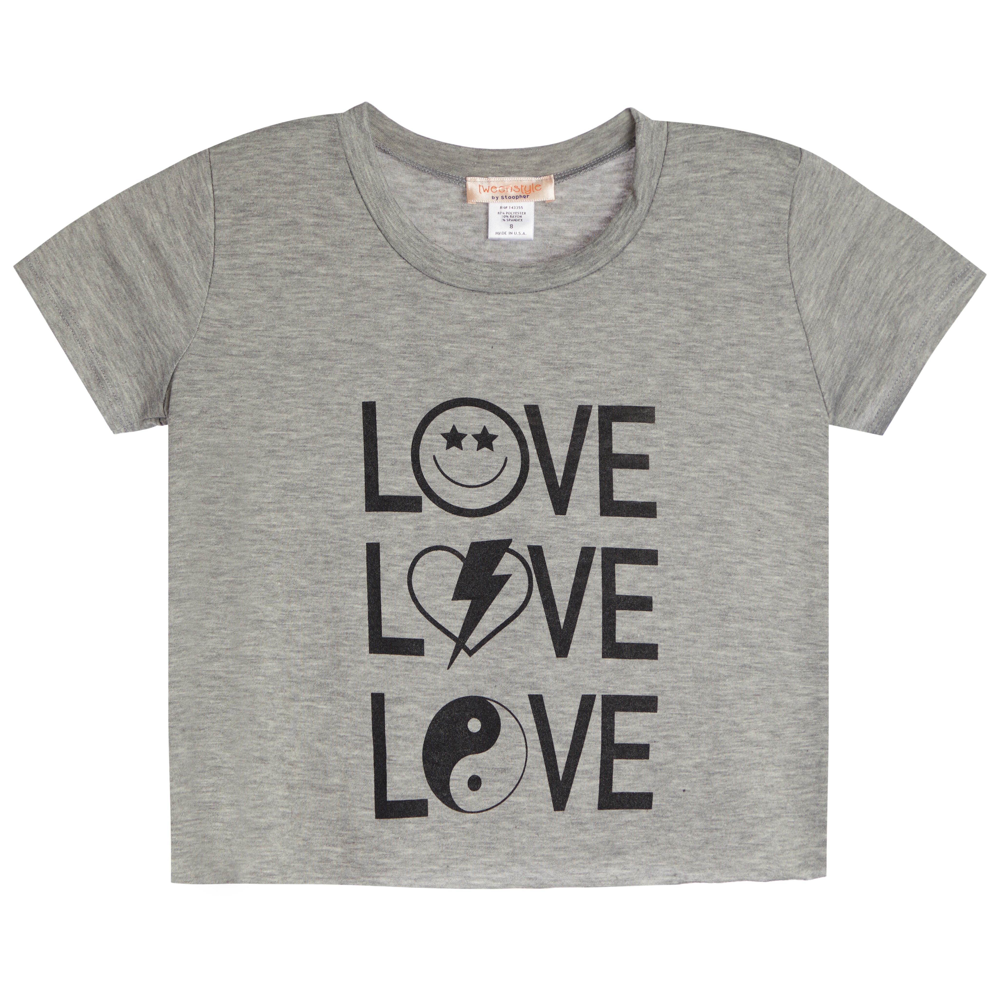 3 Way Love Pink Print Jersey Tee - Denny's