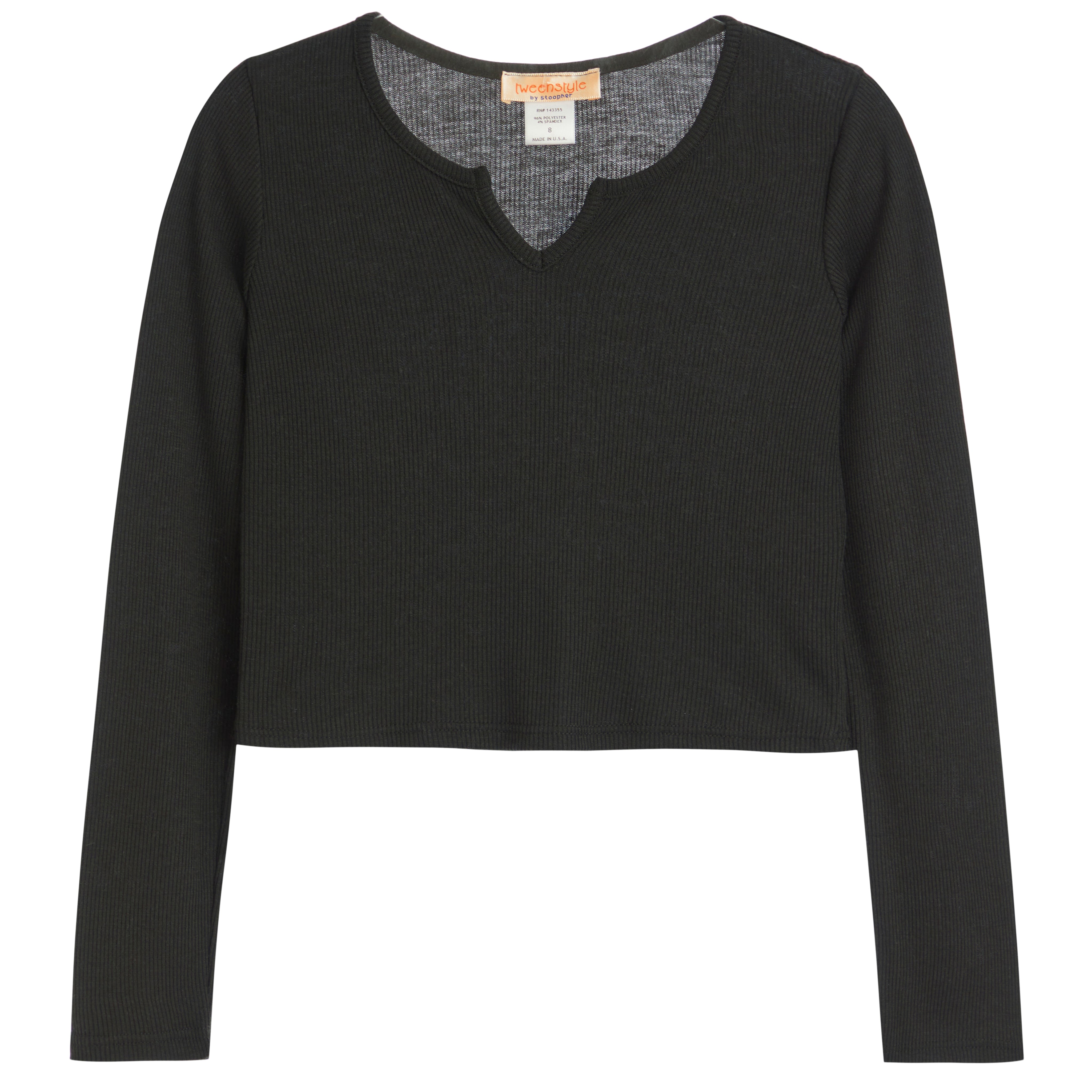 Notch Neck Cropped Top - Denny's
