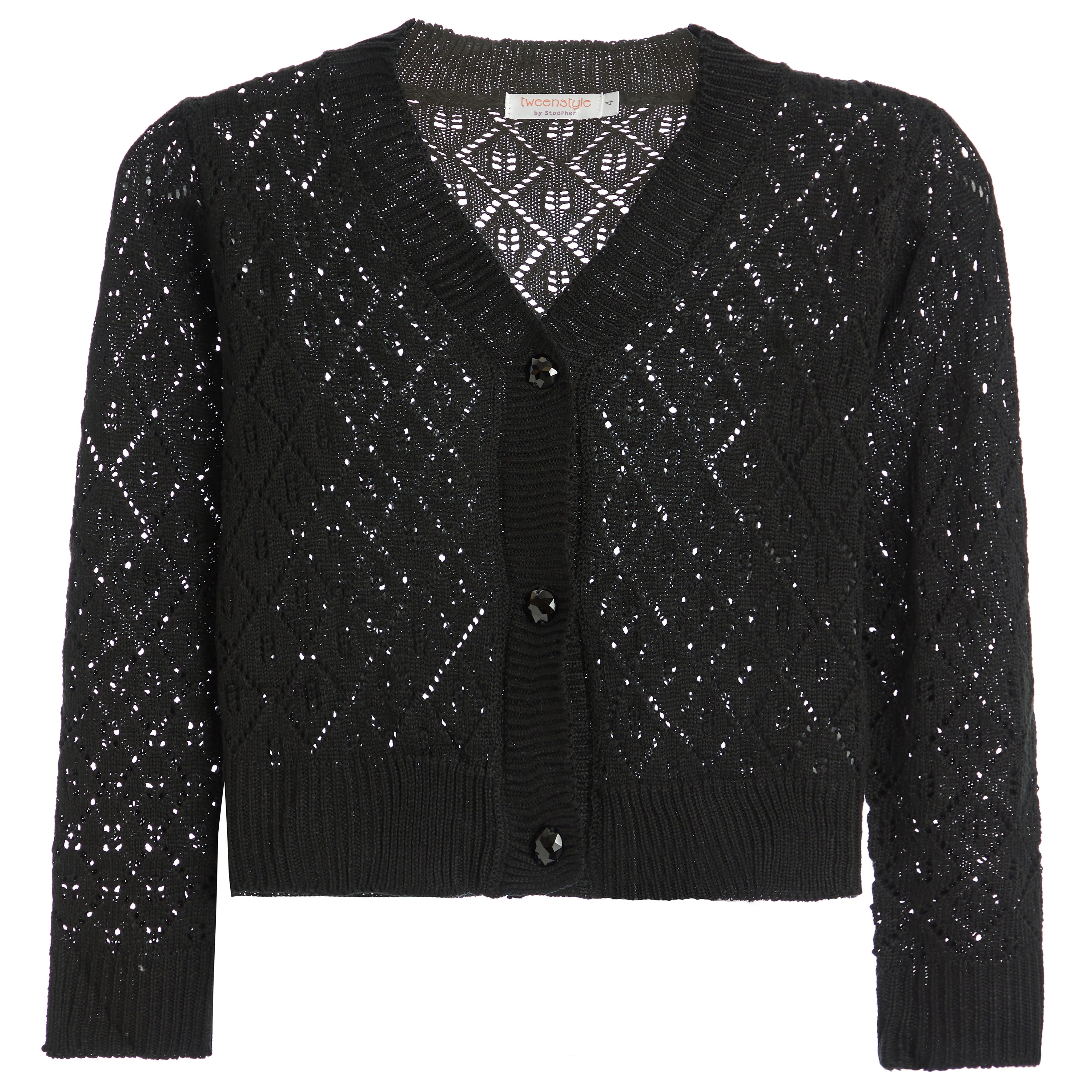 Button Front VNeck Cardigan Sweater - Denny's
