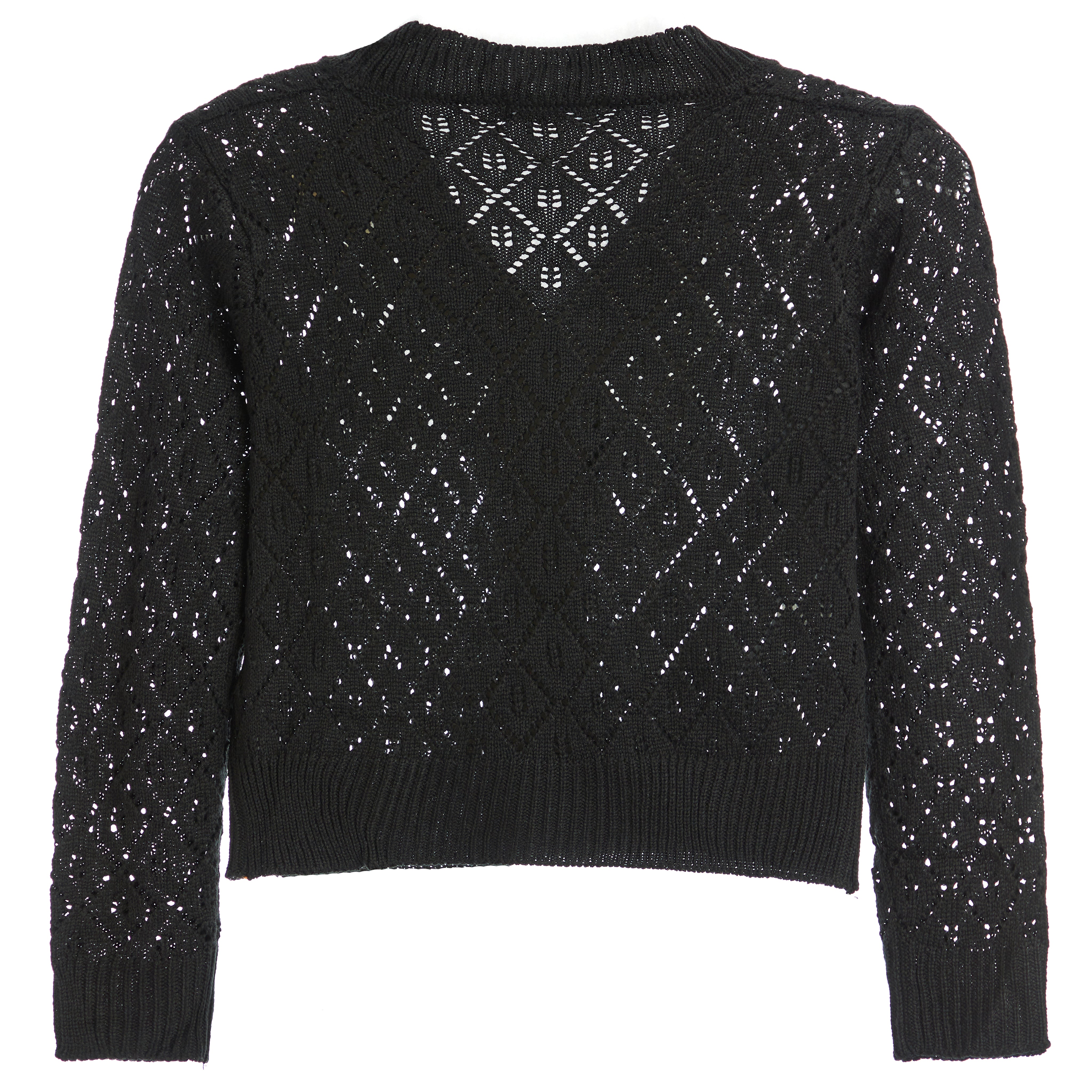 Button Front VNeck Cardigan Sweater - Denny's