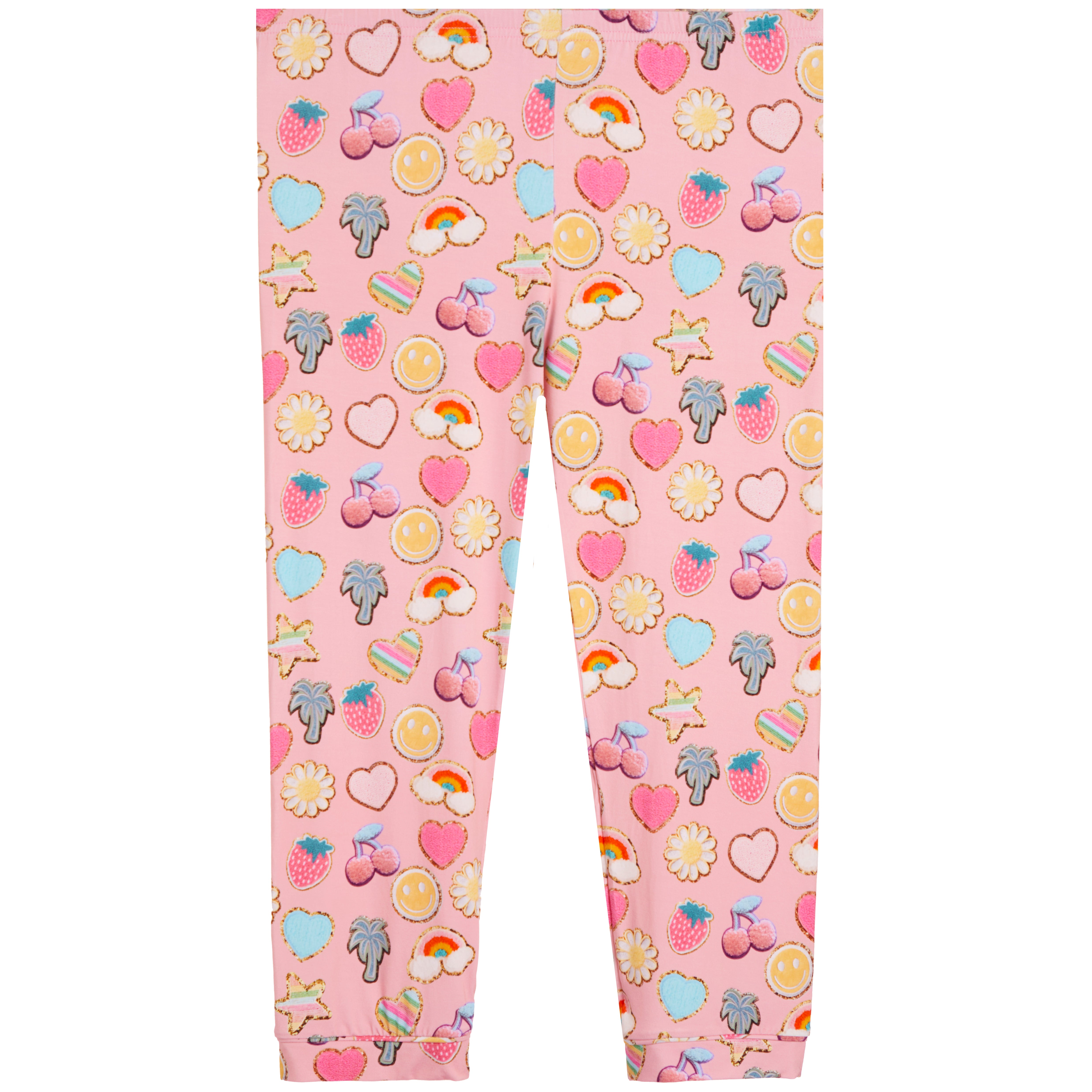 Bamboo Loungewear Long Sleeve Patches Print - Denny's