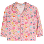 Bamboo Loungewear Long Sleeve Patches Print - Denny's