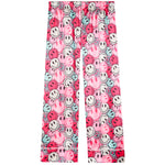 2pc Super Happy Print Satin Lounge Pant Set - Denny's