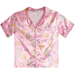 2pc Spring Things Satin Short Set - Denny's