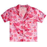 2pc Satin Love Cherries Short Set - Denny's