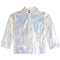 White Sequin Raincoat - Denny's