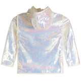 White Sequin Raincoat - Denny's