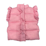 Ruffle Puffer Vest With Bows - Denny's