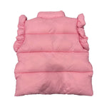 Ruffle Puffer Vest With Bows - Denny's
