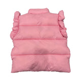 Ruffle Puffer Vest With Bows - Denny's