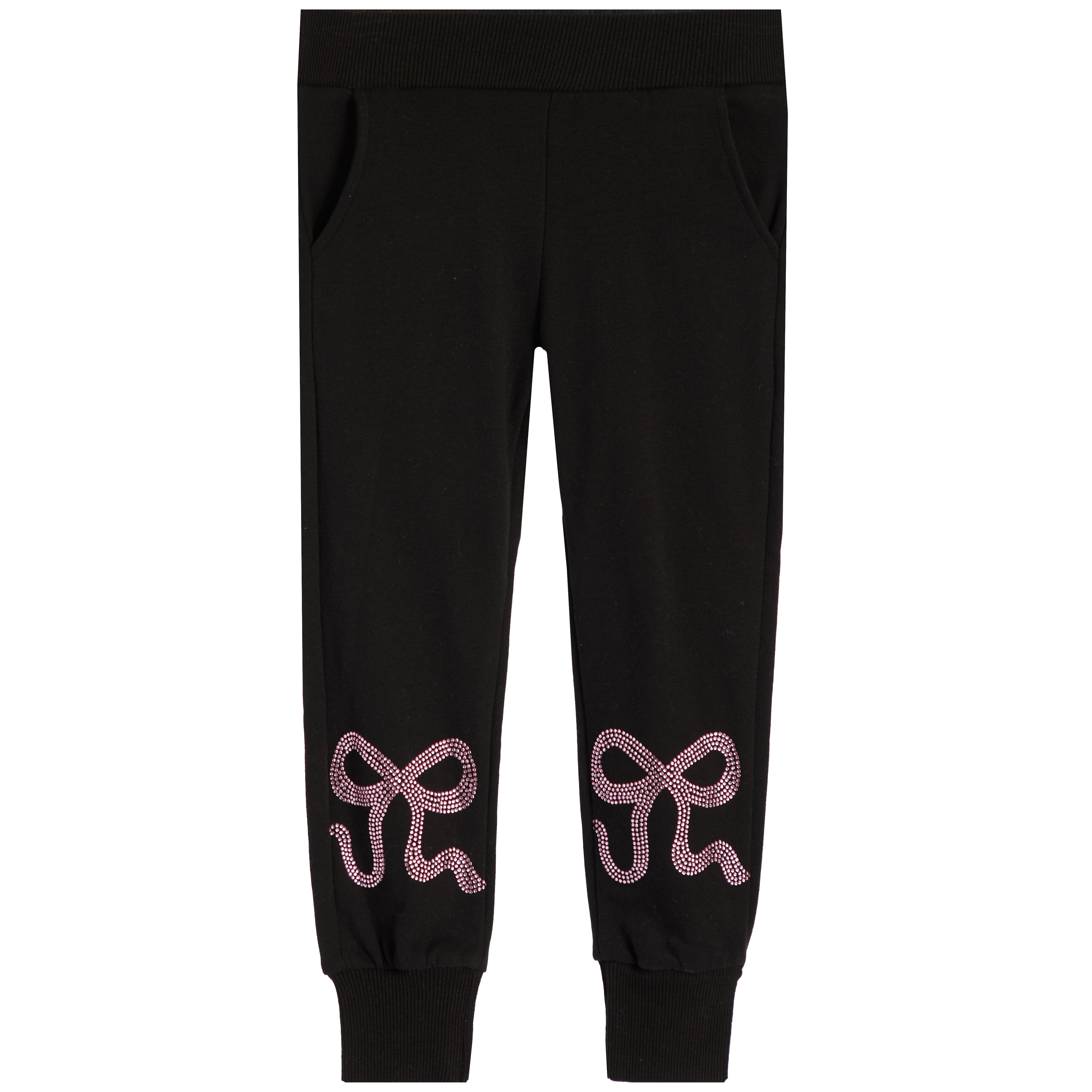 2pc Pink Bows Jog Set - Denny's