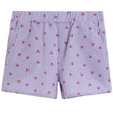 Gingham With Cherries Boxer Style Short