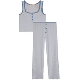 Pin Stripe Tank And Pant Lounge Set