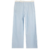 Pin Stripe Lounge Pant With Lace Trim