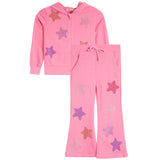 2pc Sequin Stars Sweatpant Set