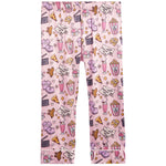 2pc Movie Night Print Satin Pant Set - Denny's