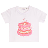 Short Sleeve Tee With Pink Cake