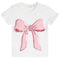 Chenille Bow Short Sleeve Tee - Denny's