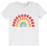 Short Sleeve Tee With Rainbow