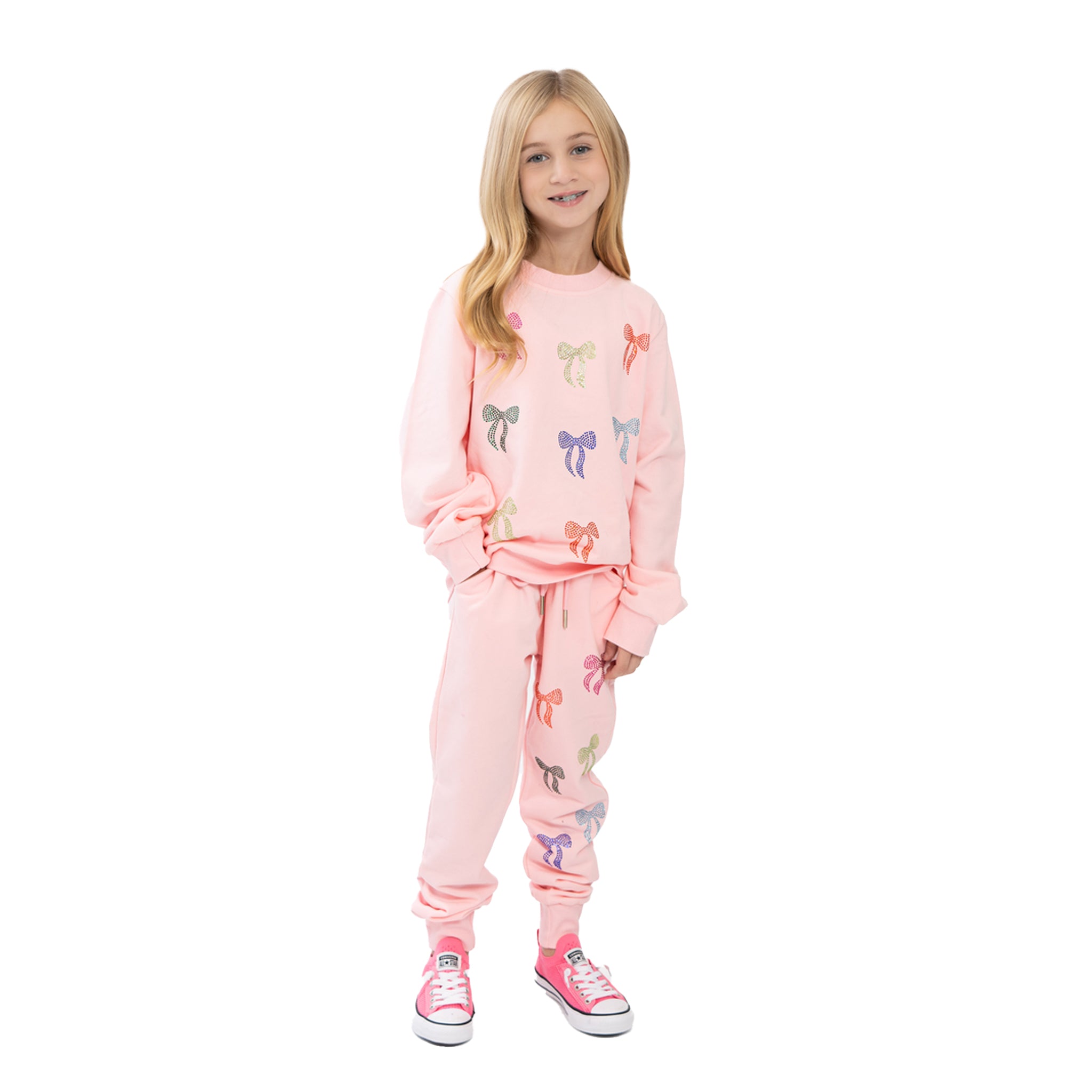 2pc Allover Bow Jogset - Denny's