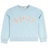 Floral Happy Sweatshirt