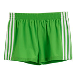White Triple Stripe Short
