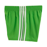 White Triple Stripe Short
