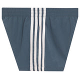 White Triple Stripe Short