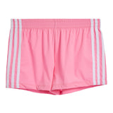 White Triple Stripe Short