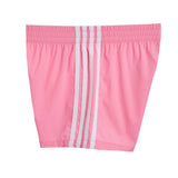 White Triple Stripe Short