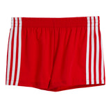 White Triple Stripe Short
