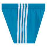 White Triple Stripe Short
