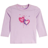3/4 Sleeve Drippy Heart Tee