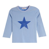 3/4 Sleeve Navy Star Tee