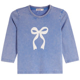 3/4 Tee With White Puff Bow