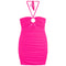 Stormy Mesh Ring Halter Dress - Denny's