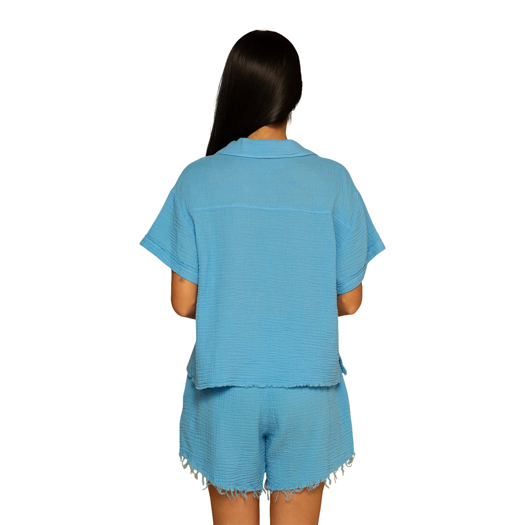 Gauze Button Down - Denny's