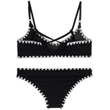 2pc Sahara Bikini With White Whipstitch